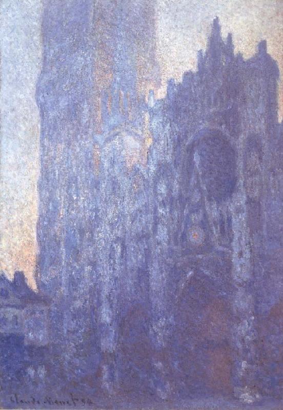 Claude Monet Rouen Cathedral Facade and Tour d-Albane